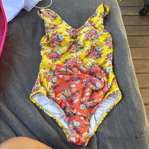 Matilda Jane Yellow and Orange One Piece Swimwear